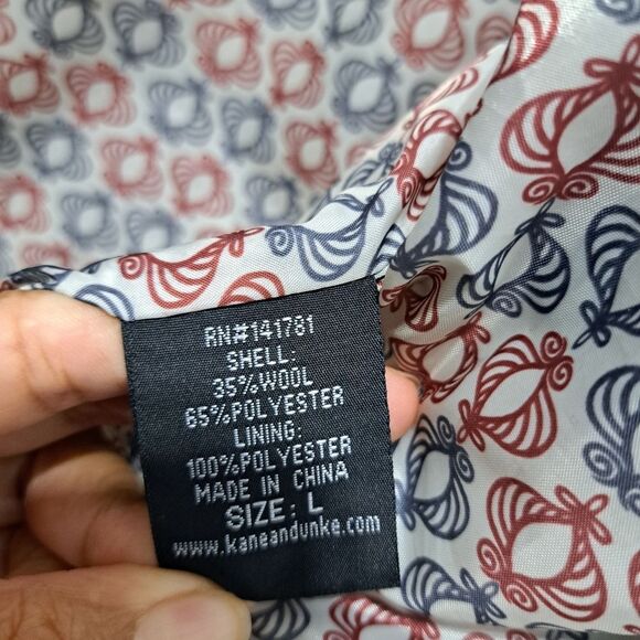 Kane & Unke Quilted Puffer Mens Preppy Wool Vest Snap Button Large  Dark Navy - Picture 8 of 17